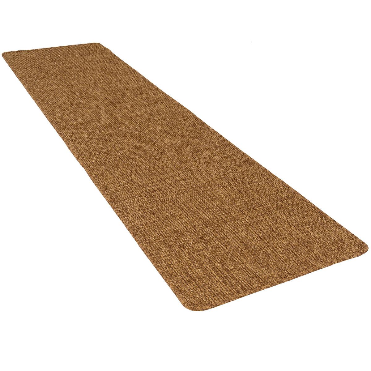 IN- & OUTDOOR FLACHGEWEBE LÄUFER PORTO - Braun, Textil (80/200cm) - Snapstyle