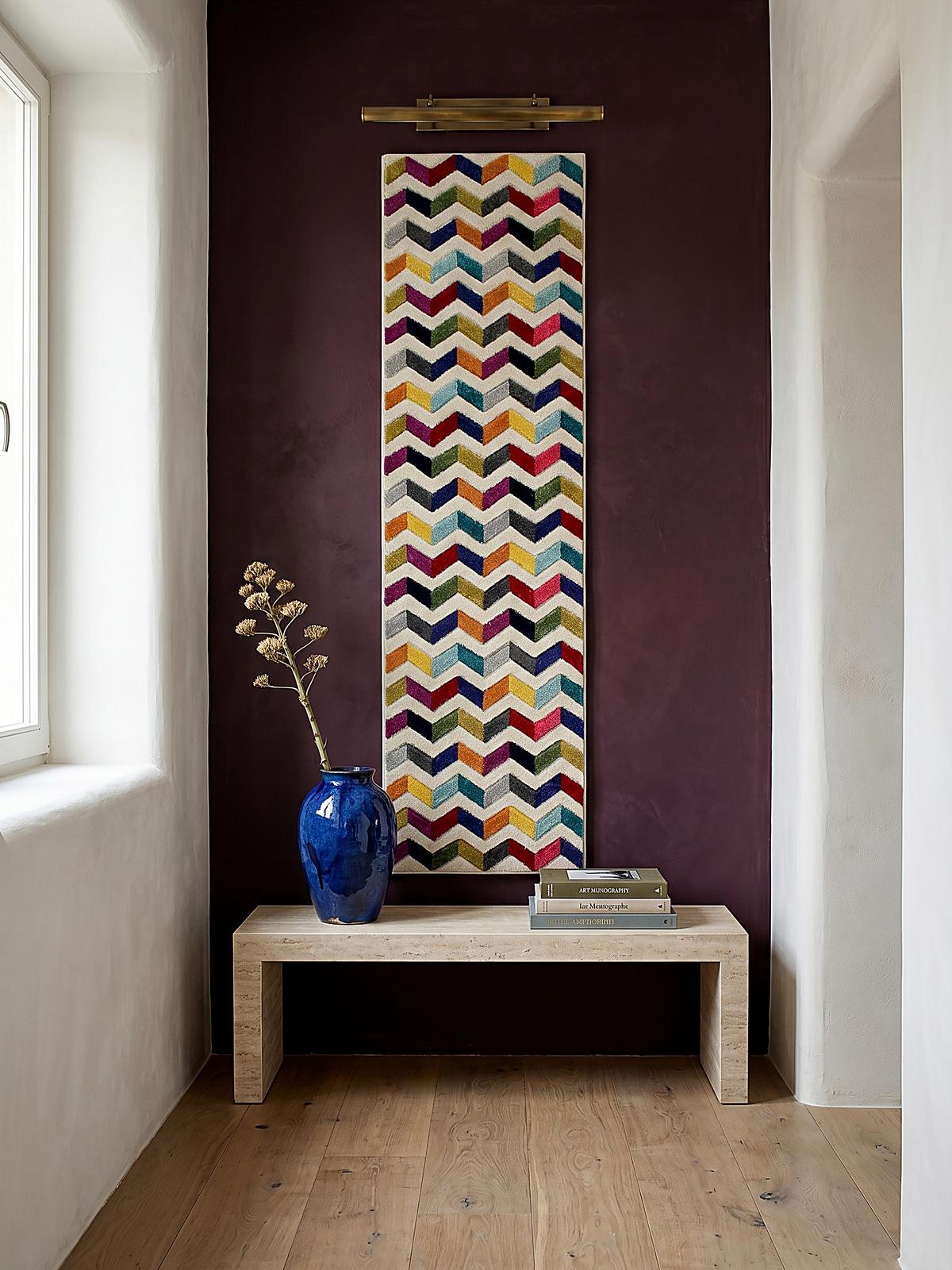 TEPPICH MEON, geometrisch, Bunt, 66 x 230 cm - Multicolor, Textil (230/66cm) - KADIMA DESIGN