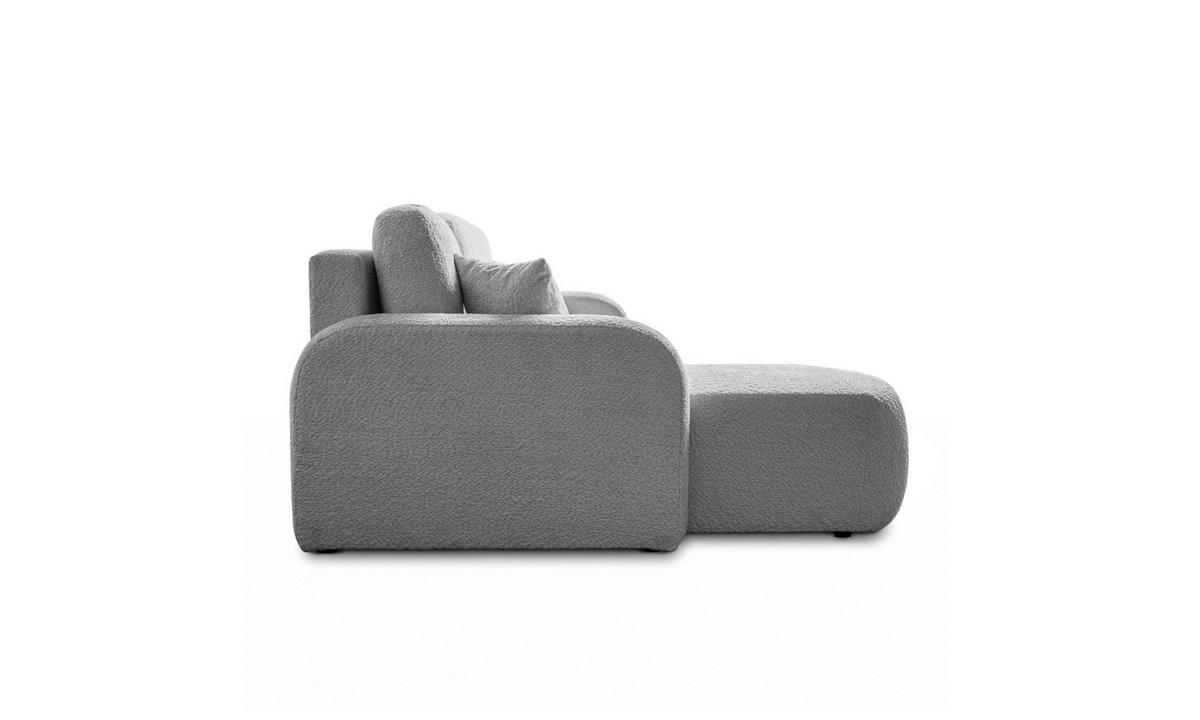 ECKSOFA PALOMA L 235/155/85 cm Coral 75 - Grau, Textil (235/155cm) - Lookway