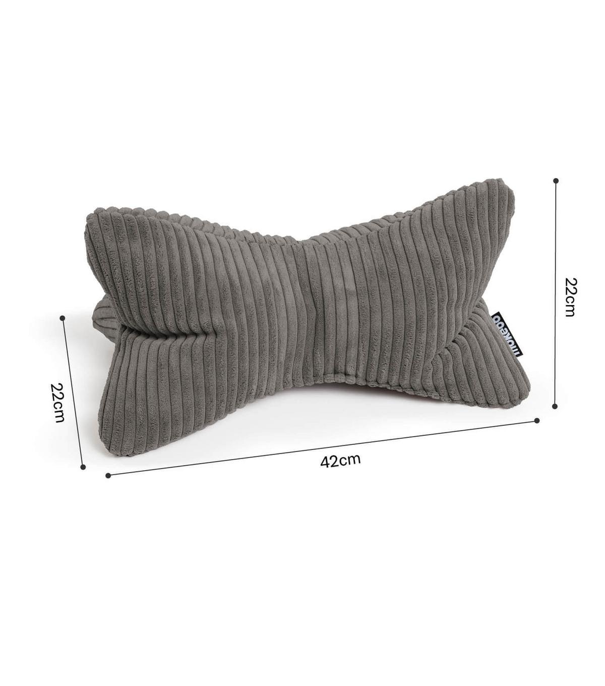 NACKENKISSEN Der Leseknochen - Anthrazit, Textil (42/22cm) - Mokebo