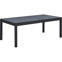 GARTENTISCH lagos Schwarz - Schwarz, Metall (320/105/76cm) - Habitat Garten