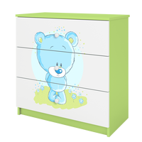 KOMMODE Babydreams Blaubär 81/81/41 - Grün, Holzwerkstoff (81/81/41cm) - RAUMHIRSCH FURNITURE