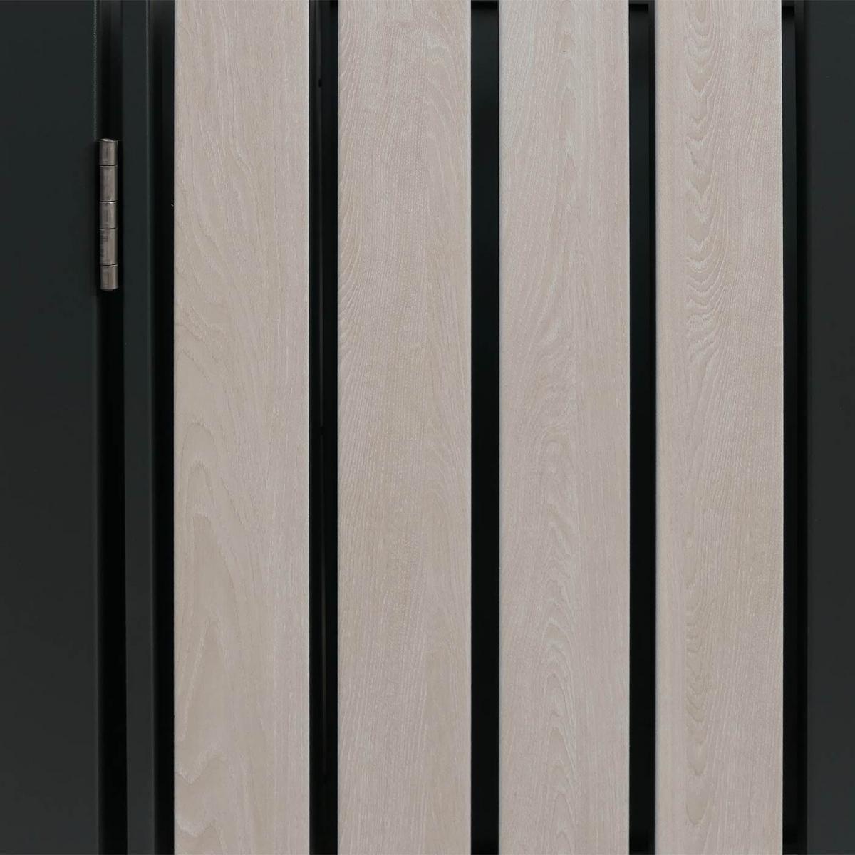 MÜLLTONNENVERKLEIDUNG Anthrazit, Beige - Anthrazit/Beige, Metall (260/125/84cm) - MCW
