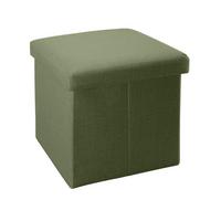 SITZHOCKER Faltbar 30/30/30 cm (Grün) - Grün, Textil (30/30/30cm) - Intirilife