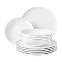 TAFELSERVICE Terra Uni weiß 12-tlg. - Weiß, Keramik (32.3/23.5/32.3cm) - Seltmann Weiden