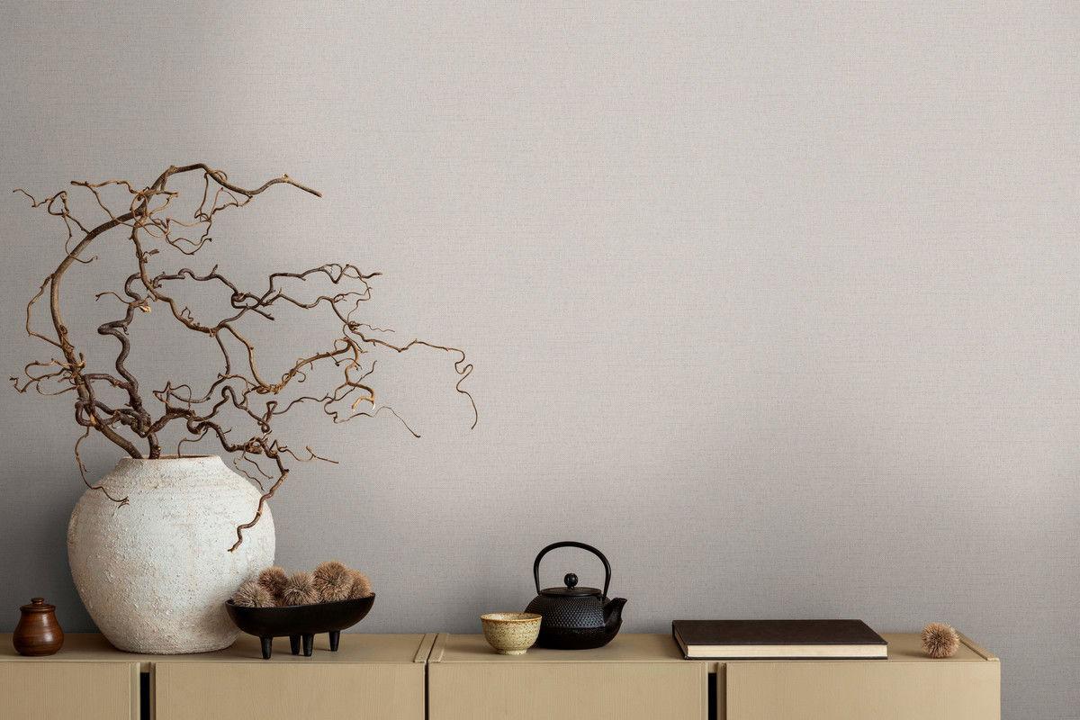 VLIESTAPETE Beige 53/1005 cm - Beige, Textil (53/1cm) - KUNSTLOFT