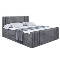 BOXBETT CELESTIA-Z - 140x200 cm - H4 - Dunkelgrau - Dunkelgrau, Holzwerkstoff (140/200cm) - ALTDECOR