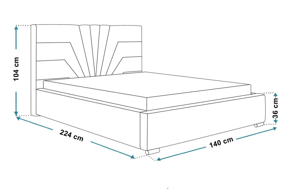 POLSTERBETT Athene mit Kopfteil, 120x200 cm, Doppelbett mit Bettkasten und Lattenrost aus Holz, Velourstoff Beige - Beige, Holz/Textil (120/200cm) - Alpi-Möbel