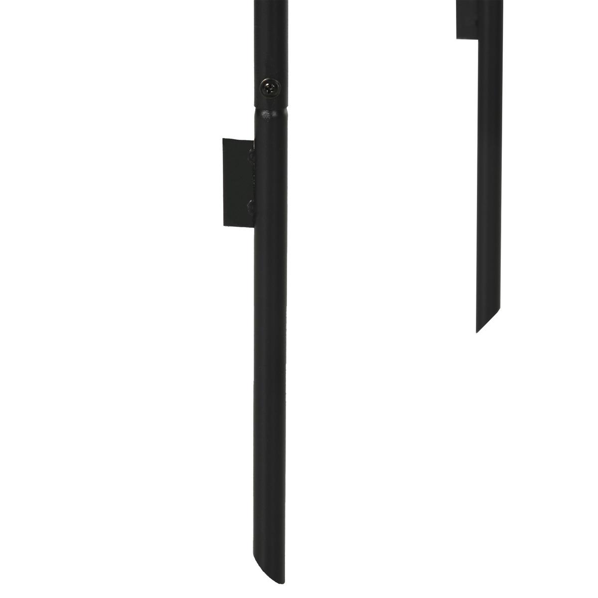 ROSENBOGEN, Metall, Schwarz - Schwarz, Metall (40/240/140cm) - Outsunny