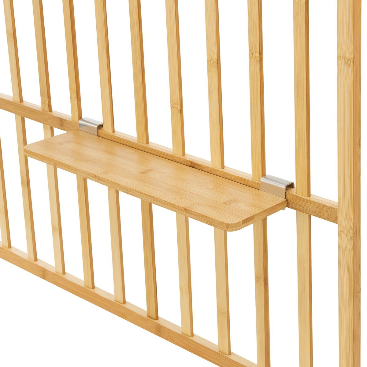 WANDREGAL Røst - Naturfarben, Naturmaterialen (80/120/13cm) - [en.casa]