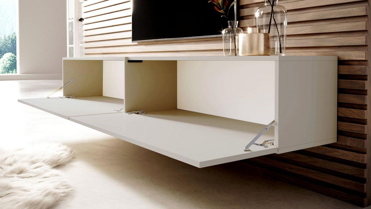 TV-HÄNGEBOARD Bisira Graubeige 200 cm - Kaschmir/Greige, Holzwerkstoff (200/30/31.6cm) - Selsey
