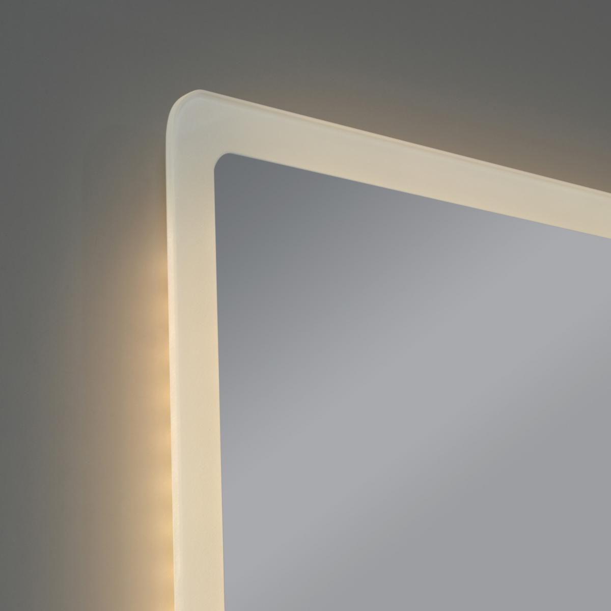BADEZIMMERSPIEGEL Racale - Weiß, Glas/Metall (60/80/3cm) - pro.tec