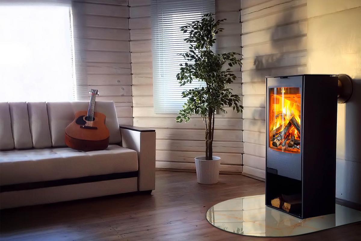 GLASPLATTE für Kamin 100x100 cm - Türkis, Glas (100/100/0.4cm) - TULUP