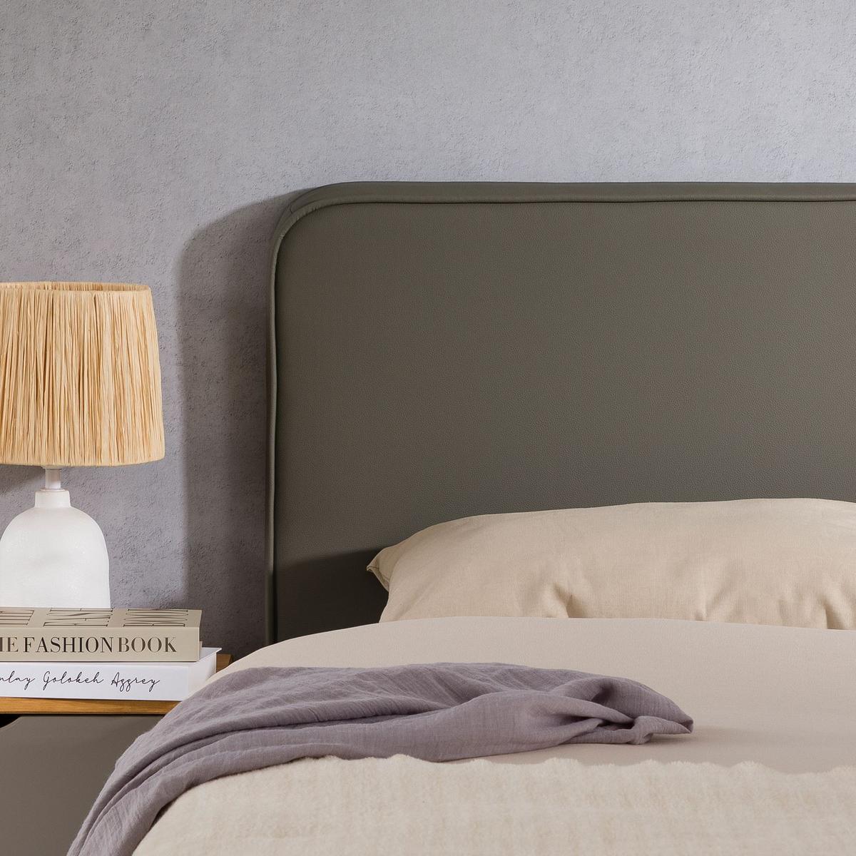 KOPFTEIL NAOFE 120x190 cm grau - Grau, Textil (120/68/6cm) - IDIMEX