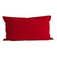 KISSENBEZUG Basic 100% Baumwolle rot 80/40 cm - Rot, Textil (40/80cm) - beties Heimtextil