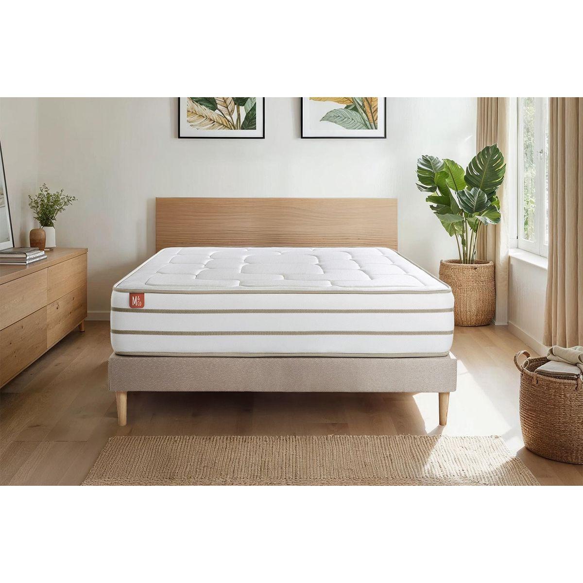 MATRATZE Le Douillet Memory-Schaum 90 x 190 cm h1 - Weiß, Textil (90/190cm) - Marmottes & Co