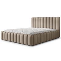 POLSTERBETT TEBA 200x200 cm mit Bettkästen - Beige - Beige, Holz/Textil (200/200cm) - MASSENO