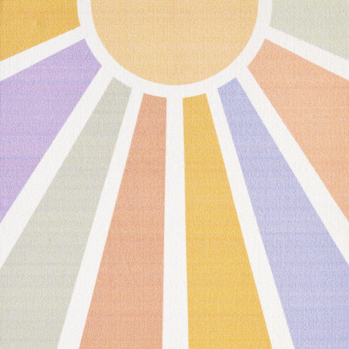 SPIELTEPPICH TRAUN in Bunt, mit Sonnenstrahlen-Motiv, 120 x 170 cm - Multicolor, Textil (170/120cm) - KADIMA DESIGN