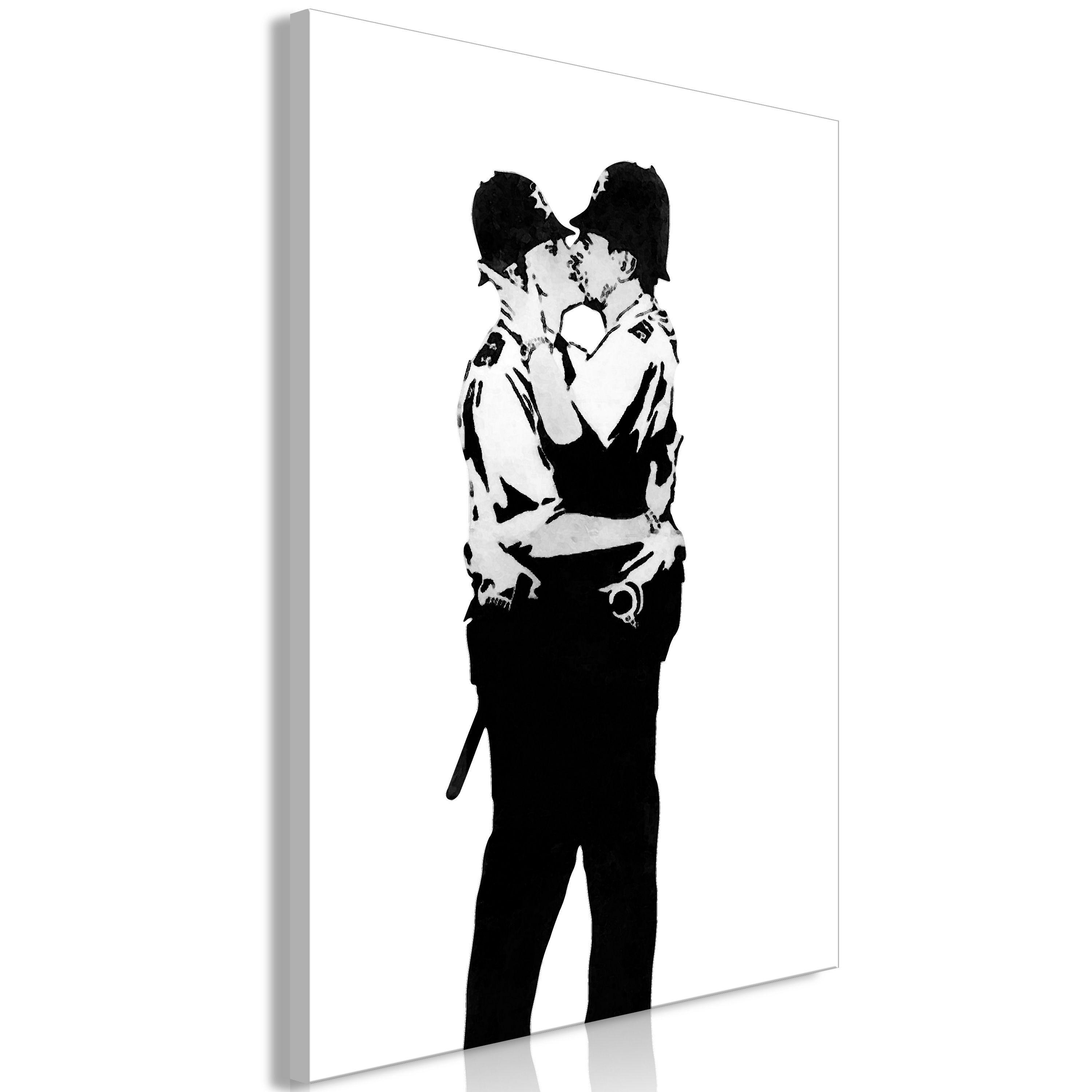 KUNSTDRUCK Schwarz-Weiß 60/90 cm - Schwarz, Textil (60/90cm) - KUNSTLOFT