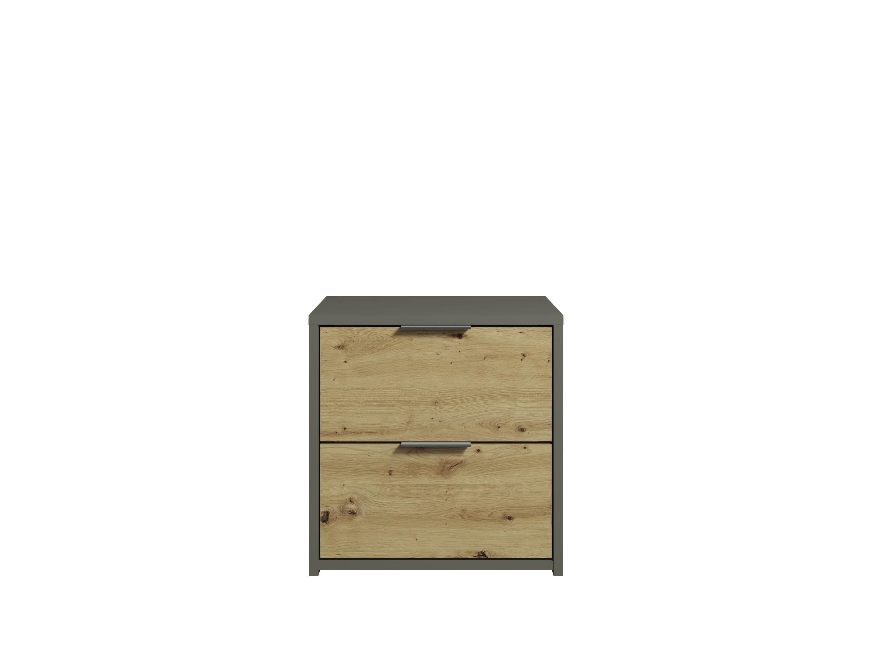 NACHTTISCH Graphit, Eiche Artisan 44/46/35 - Eiche Artisan, Holzwerkstoff (44/46/35cm) - RAUMHIRSCH FURNITURE