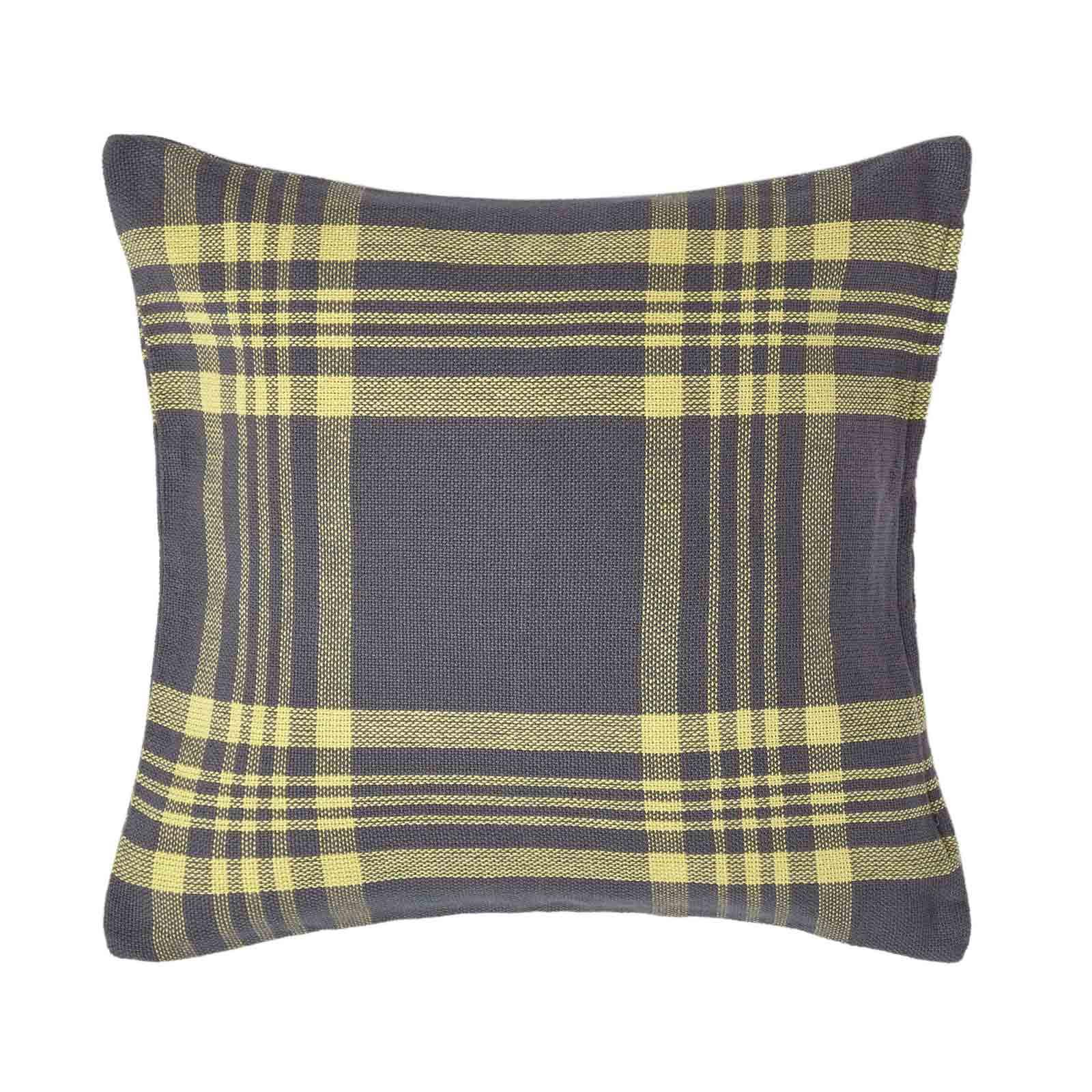 KISSENHÜLLE Schottenkaro 45/45 cm - Grau, Textil (45/45cm) - Homescapes