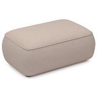 POUF Ovo 1-Sitzer 100 cm - Beige/Schwarz, Kunststoff/Textil (100/44/68cm) - Selsey
