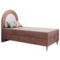 BOXBETT NEST 90/180 Rosa Velvet hydrophob - H3 - Rosa, Holz/Textil (90/180cm) - MKS