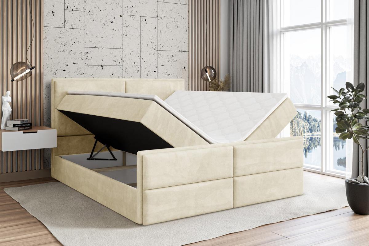 BOXBETT AURA-Z - 200 x 200 - H3 - Beige - Beige, Holzwerkstoff (200/200cm) - ALTDECOR
