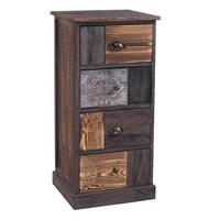 KOMMODE MARA graubraun - Graubraun, Holz (40/84/37cm) - CARO-Möbel