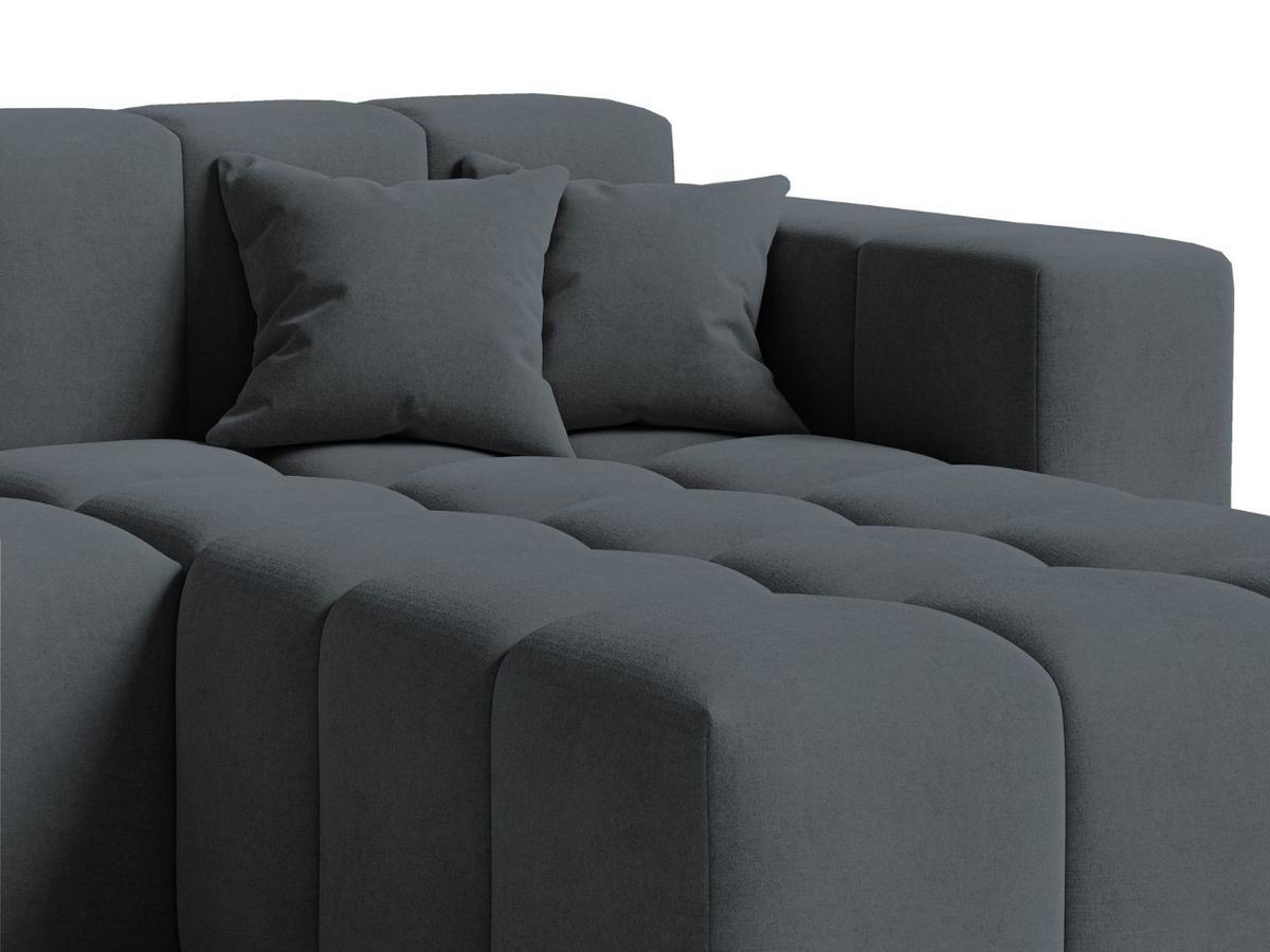 ECKSOFA Loopo Dunkelgrau Rechts - Dunkelgrau, Holz/Textil (265/180cm) - Graingold
