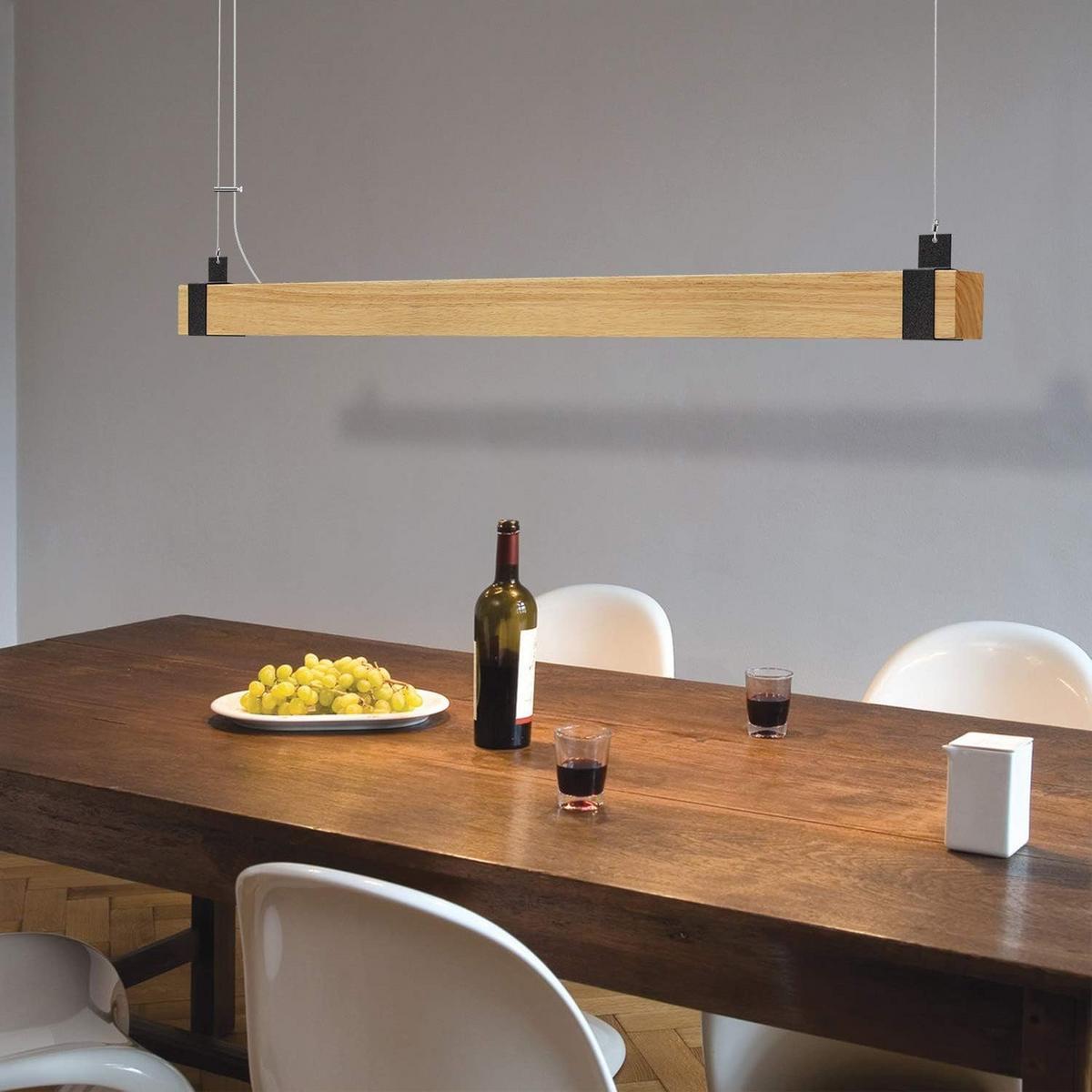 PENDELLEUCHTE Valeska 100/12/150 cm - Braun, Holzwerkstoff (100/12/150cm) - Nettlife