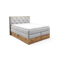 BOXSPRINGBETT Navel - Grau, Holzwerkstoff/Textil (140/200cm) - Fun Möbel
