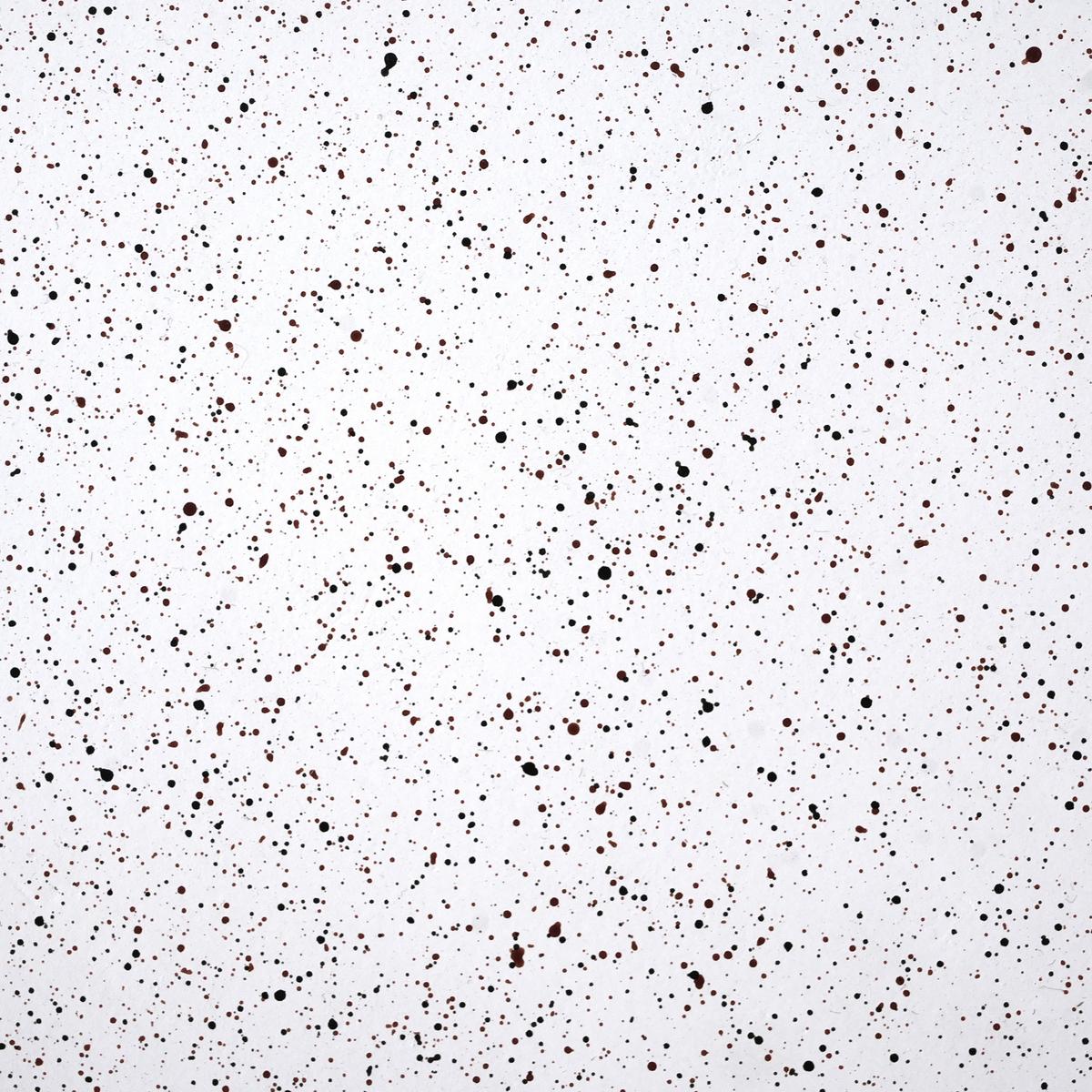 BEISTELLTISCH 37/37 cm Terrazzo Optik Terrazzo Weiß Antelao - Weiß, Naturmaterialien (37/37/43cm) - Beliani