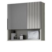 SPIEGELSCHRANK Kaschmir, Badschrank mit Spiegel 54 cm - Kaschmir, Glas/Holzwerkstoff (54/55/17cm) - Inn.Furn