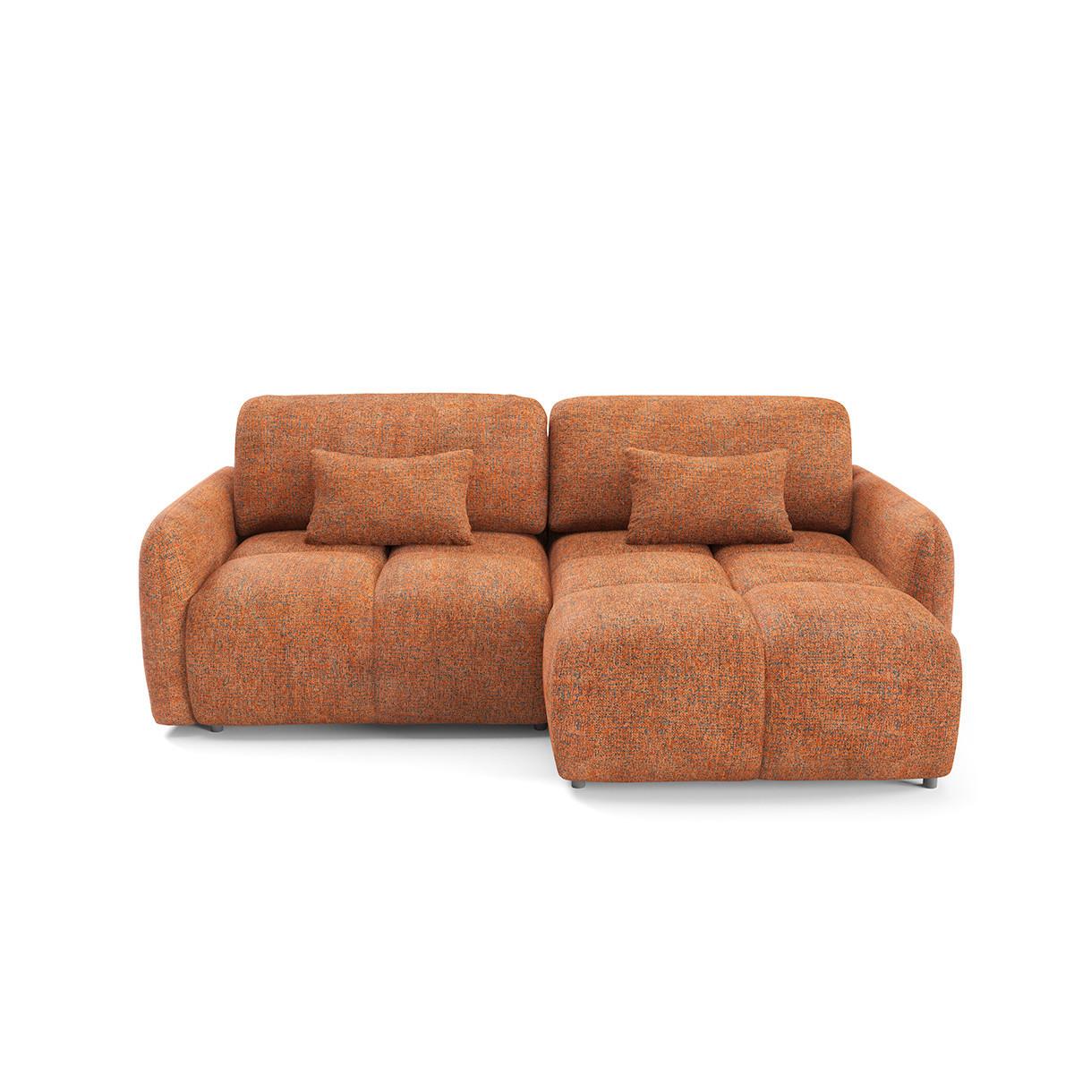 ECKSOFA Orange - Orange, Holz (240/165cm) - Petits-meubles