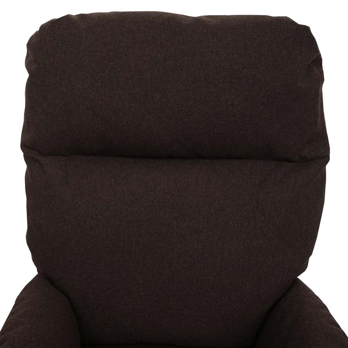 RELAXSESSEL + HOCKER Braun - Braun, Textil (72/101/73cm) - MCW