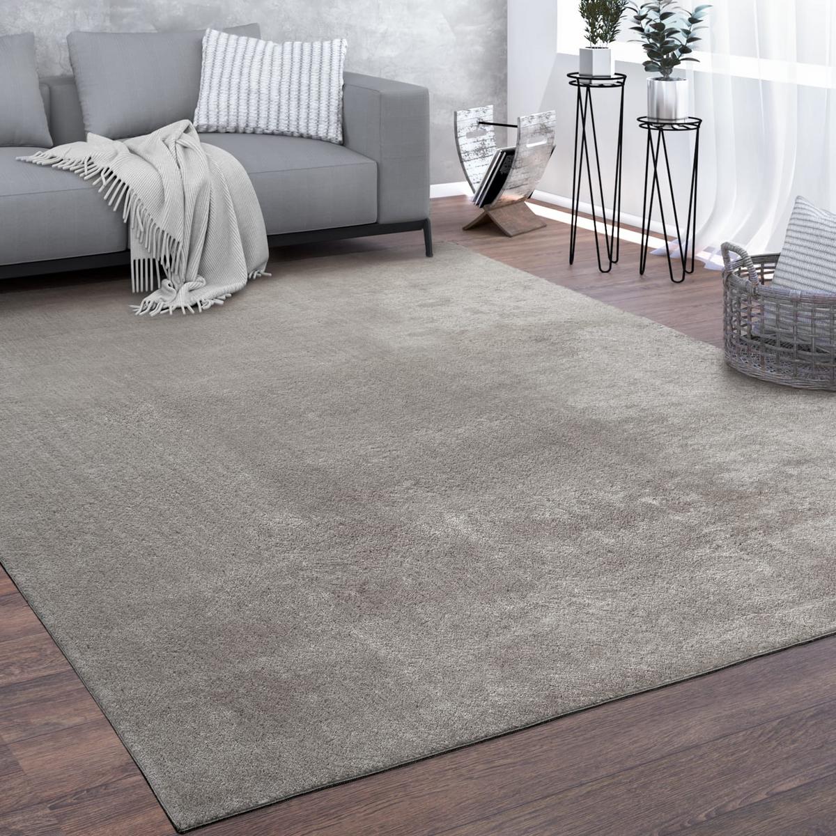 KURZFLORTEPPICH, einfarbig, Grau, 60 x 100 cm - Grau, Textil (60/100cm) - KADIMA DESIGN