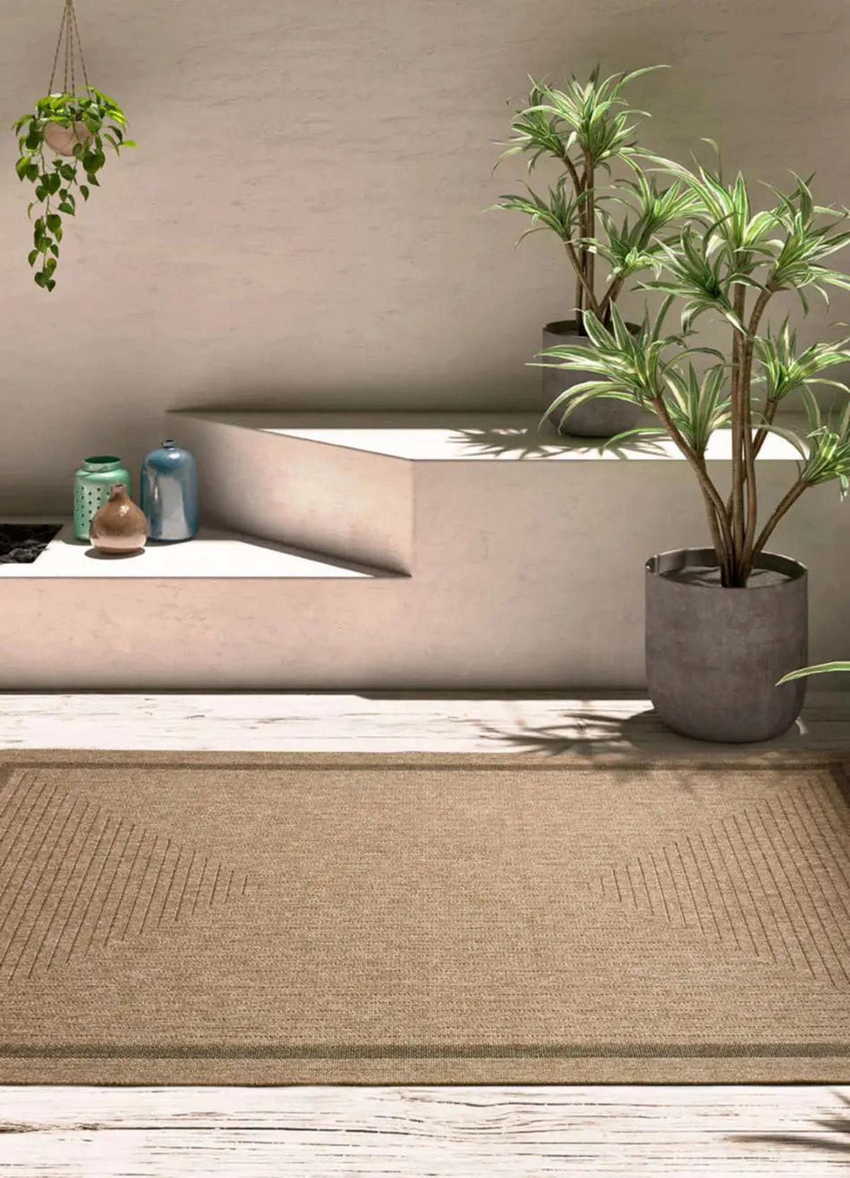 OUTDOORTEPPICH Natürlich Acra 200/290 cm - Braun, Textil (200/290cm) - Atticgo