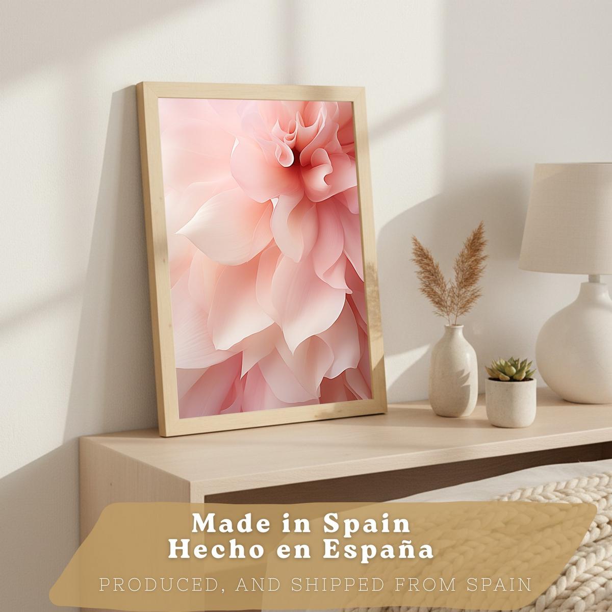 POSTER 3er-Set Wandbilder Orchidee Marmor modern Wohnzimmer Deko, Schlafzimmer, Küche, Badezimmer Leichter Holzrahmen A3 - Beige, Papier (29.7/1/42cm) - Nacnic