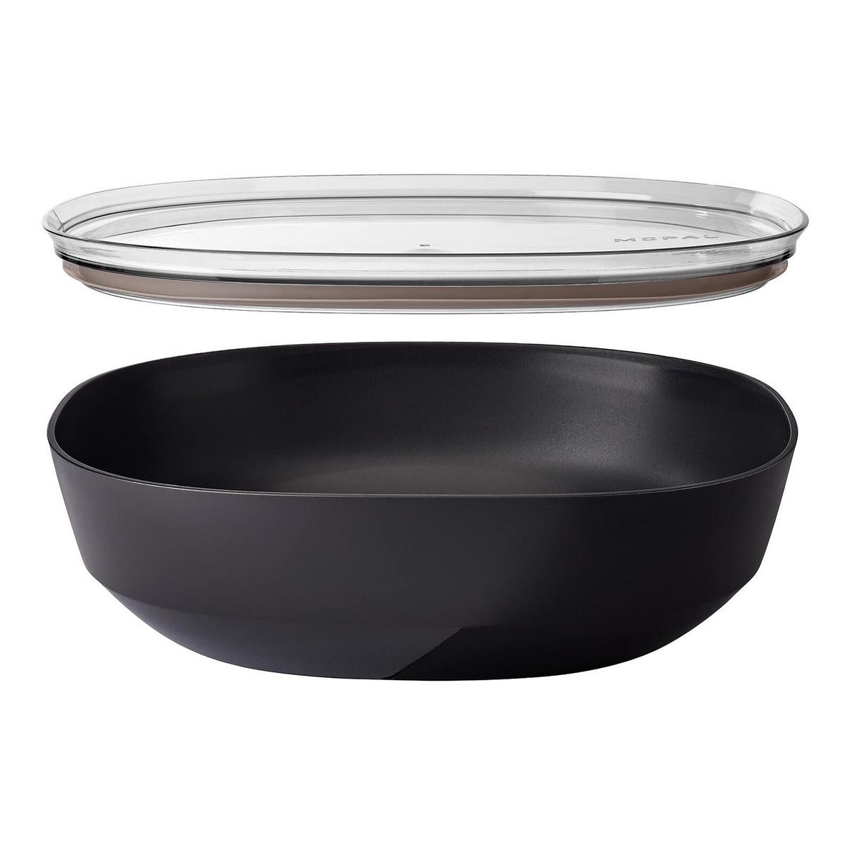 SERVIERSCHALE MIT DECKEL Silueta Nordic Black 4000 ml - Schwarz, Kunststoff (30.1cm) - Mepal