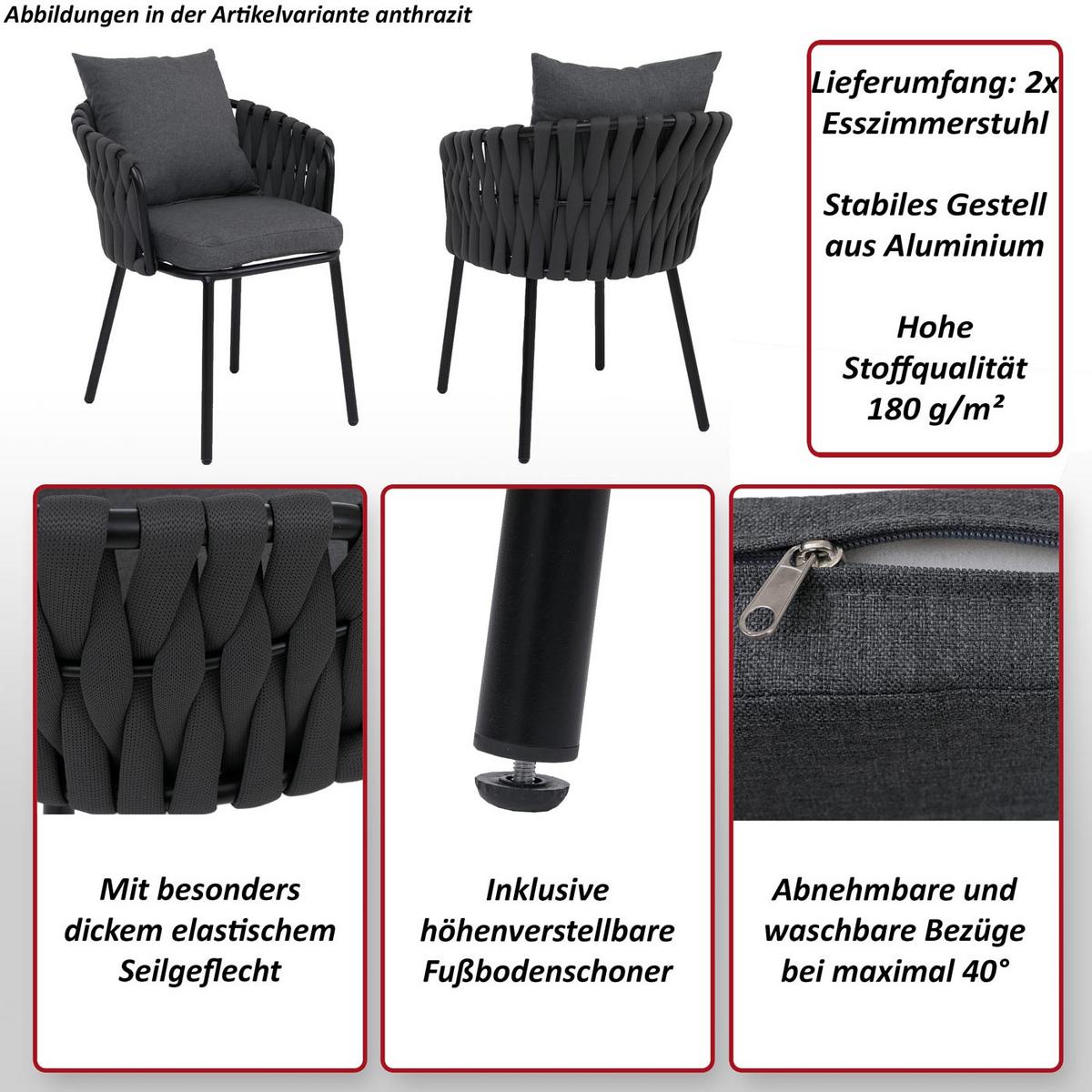 ESSZIMMERSTUHL Creme - Creme, Metall (56/71/57cm) - MCW
