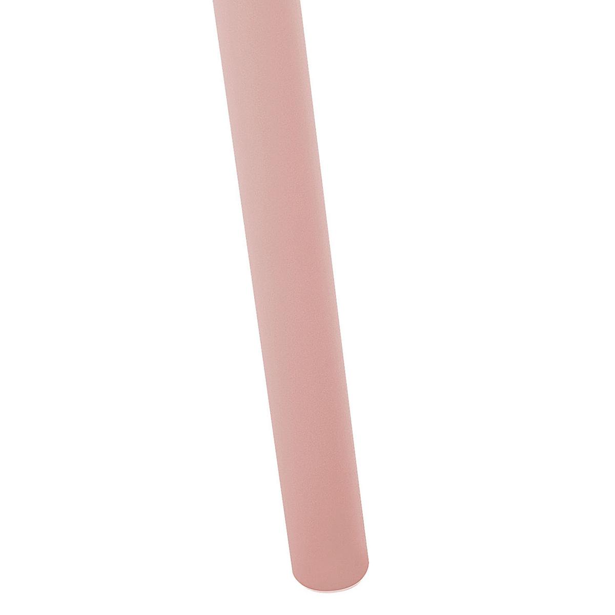GARTENSTÜHLE 4er-Set Kunststoff rosa Ostia - Pink, Kunststoff (46/83/51cm) - Beliani