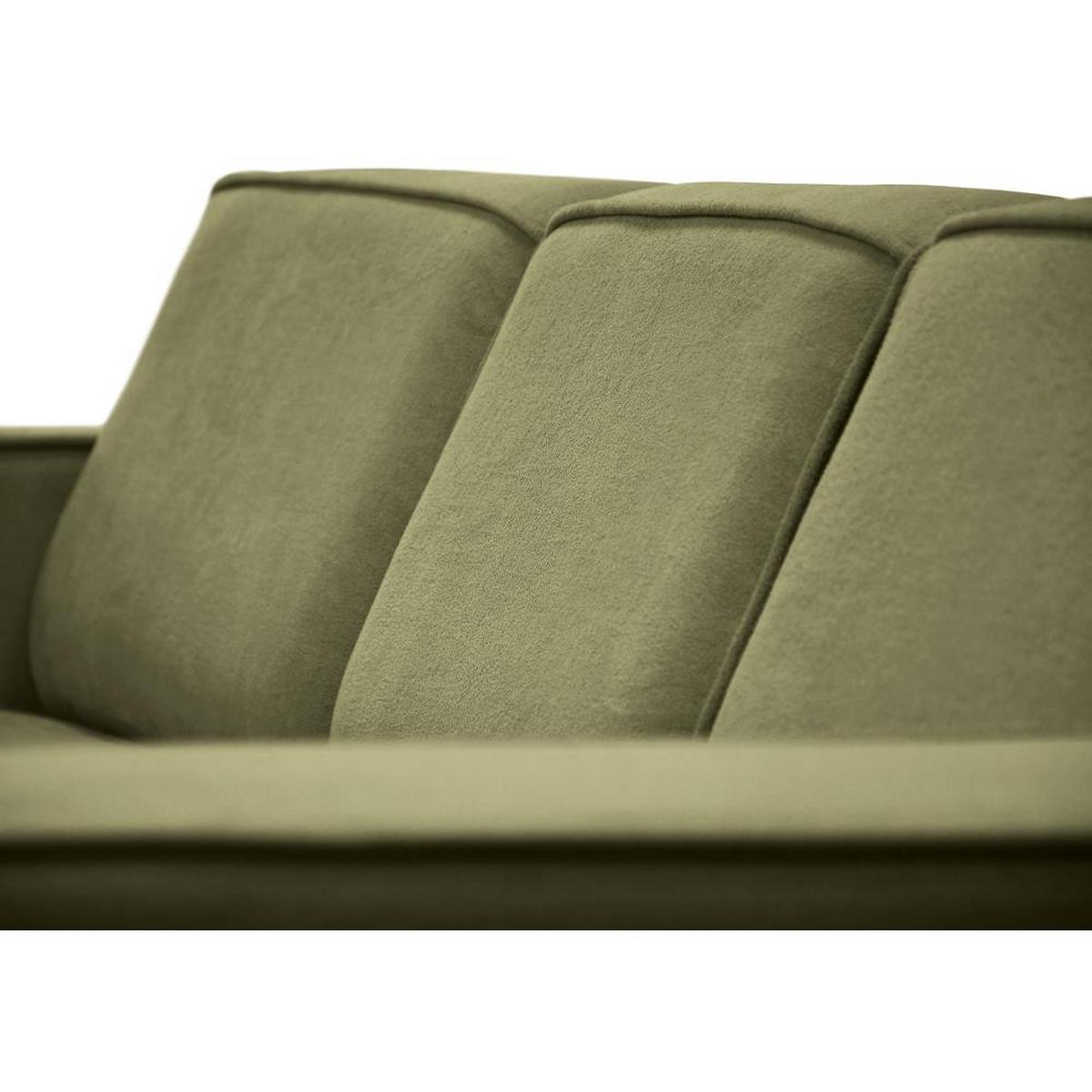 ECKSOFA ohne Schlaffunktion Pedro L hellgrün links - Schwarz/Hellgrün, Kunststoff/Textil (267/170cm) - Beautysofa