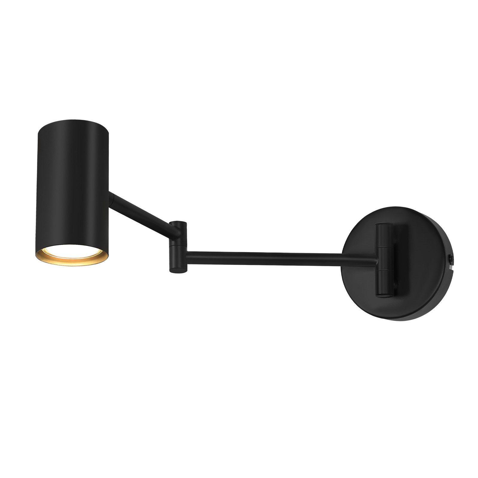 WANDLEUCHTE Chandelier 10/10/50 cm - Schwarz, Metall (10/50/10cm) - ZMH