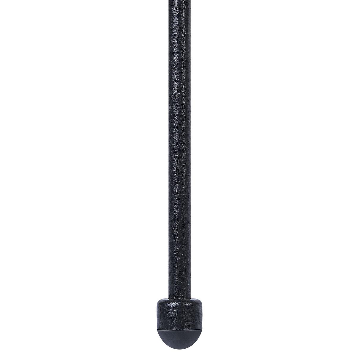 GARTENBANK Rattan schwarz 114 cm Acapulco - Schwarz, Kunststoff (114/88/78cm) - Beliani