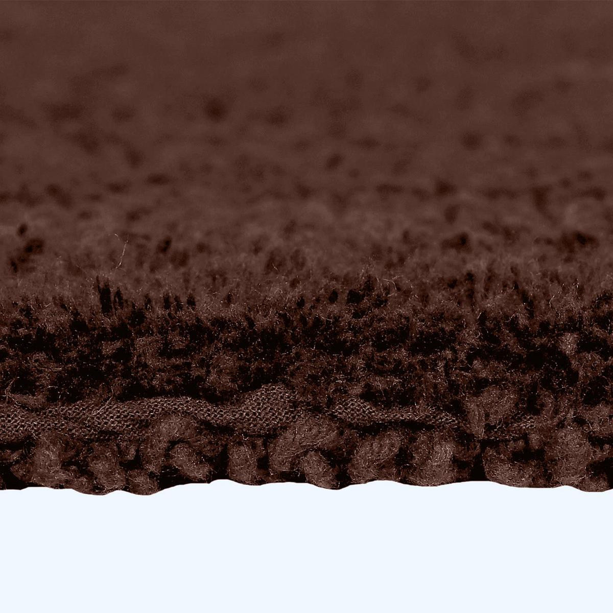 BADEMATTE 50/80 cm, 100% Baumwolle, wendbar - Braun, Textil (50/80cm) - Homescapes