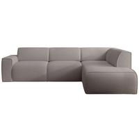 ECKSOFA Bouvi Graubraun rechts - Graubraun/Schwarz, Kunststoff/Textil (220/292cm) - Selsey