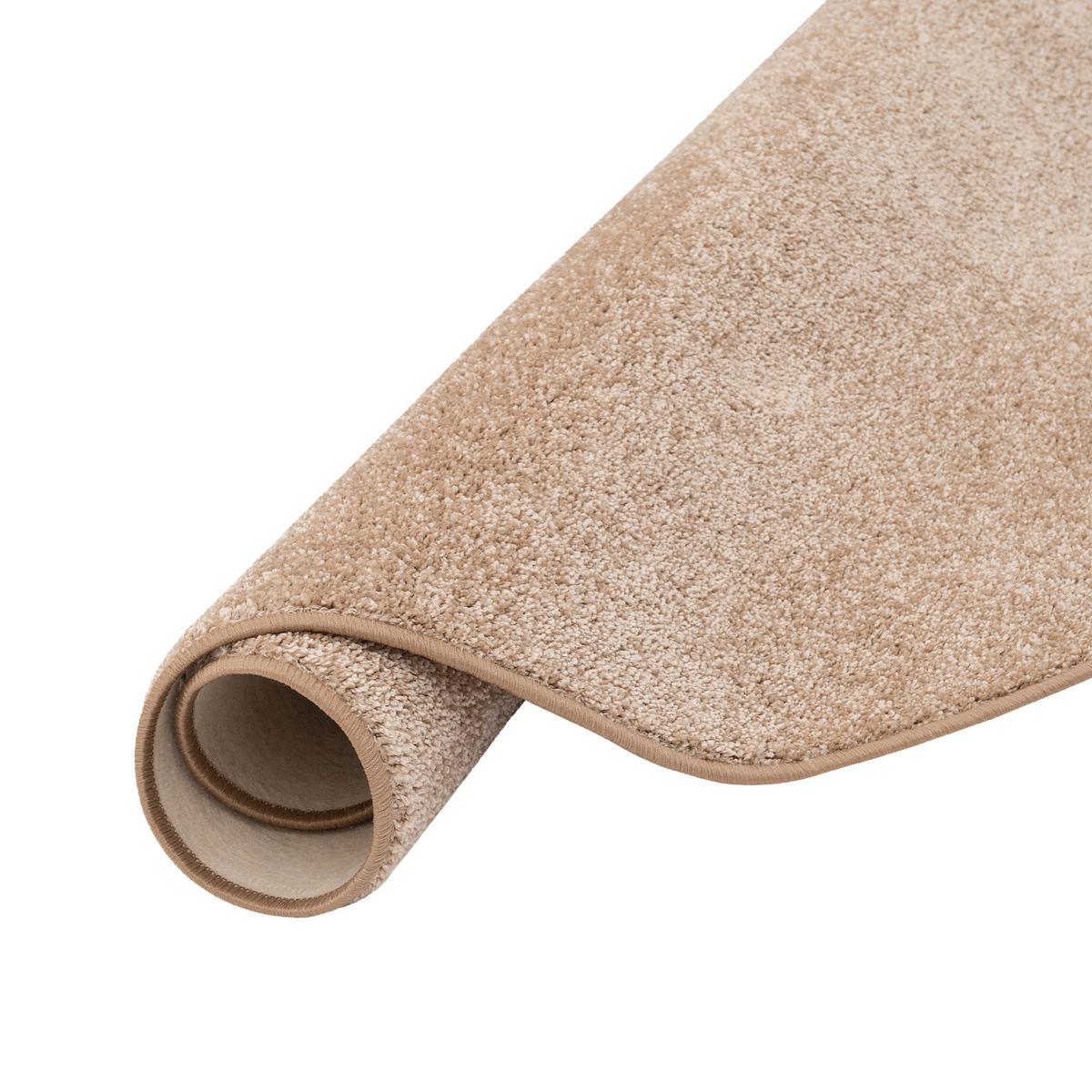 HOCHFLOR VELOURS TEPPICH COTTAGE RUND - Naturfarben, Textil (160/160cm) - Snapstyle