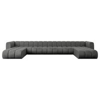 WOHNLANDSCHAFT modulares Sofa Joren-U3 - 501x177x70 cm Dunkelgrau - Dunkelgrau, Holzwerkstoff/Textil (501/70/177cm) - ALTDECOR