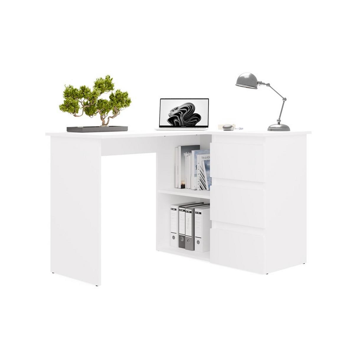 SCHREIBTISCH Weiß 120/75/49 - Weiß, Holzwerkstoff (90/50/75cm) - RAUMHIRSCH FURNITURE